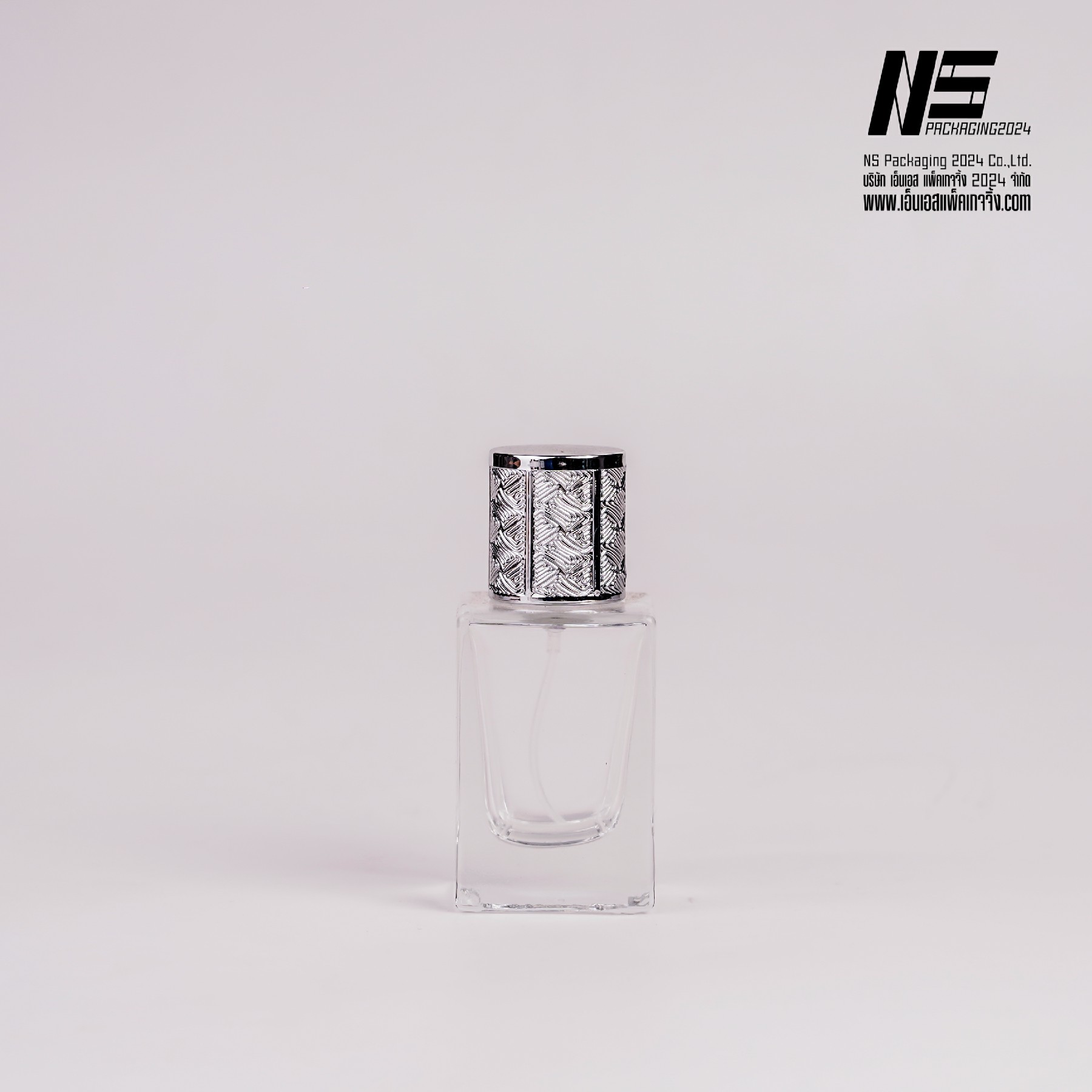 ขวดโทนี่เหลี่ยม ฝาเงิน 30ML. (1ใบ)