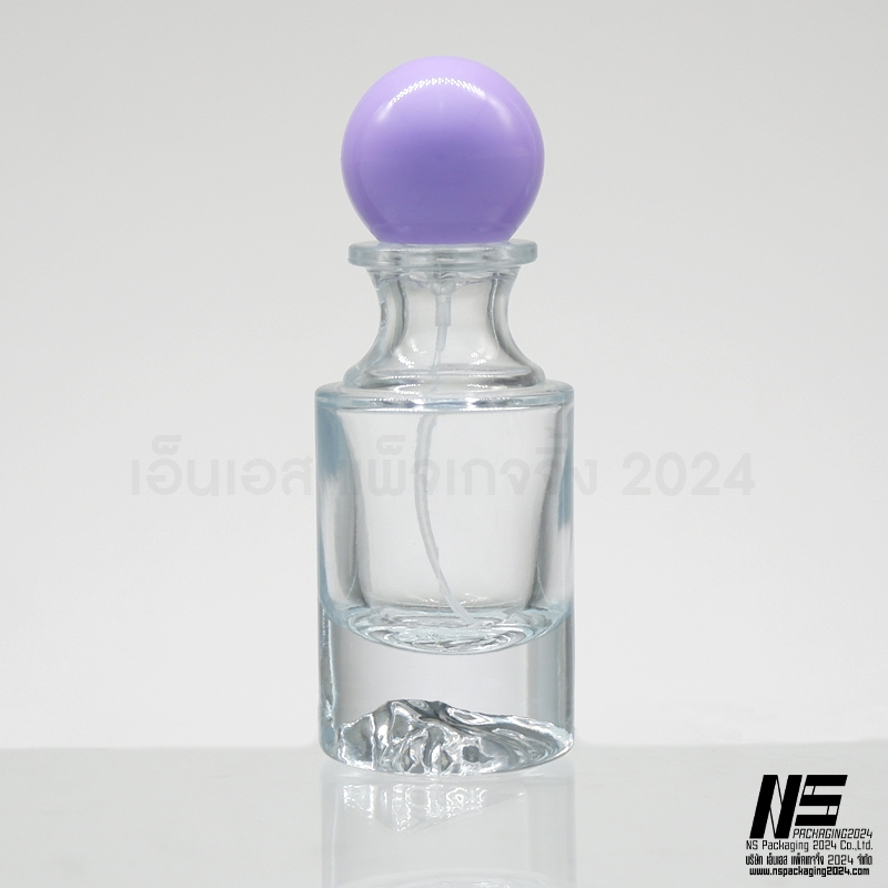 ขวดซาร่า ฝากลมม่วง 30ML. (1ใบ)