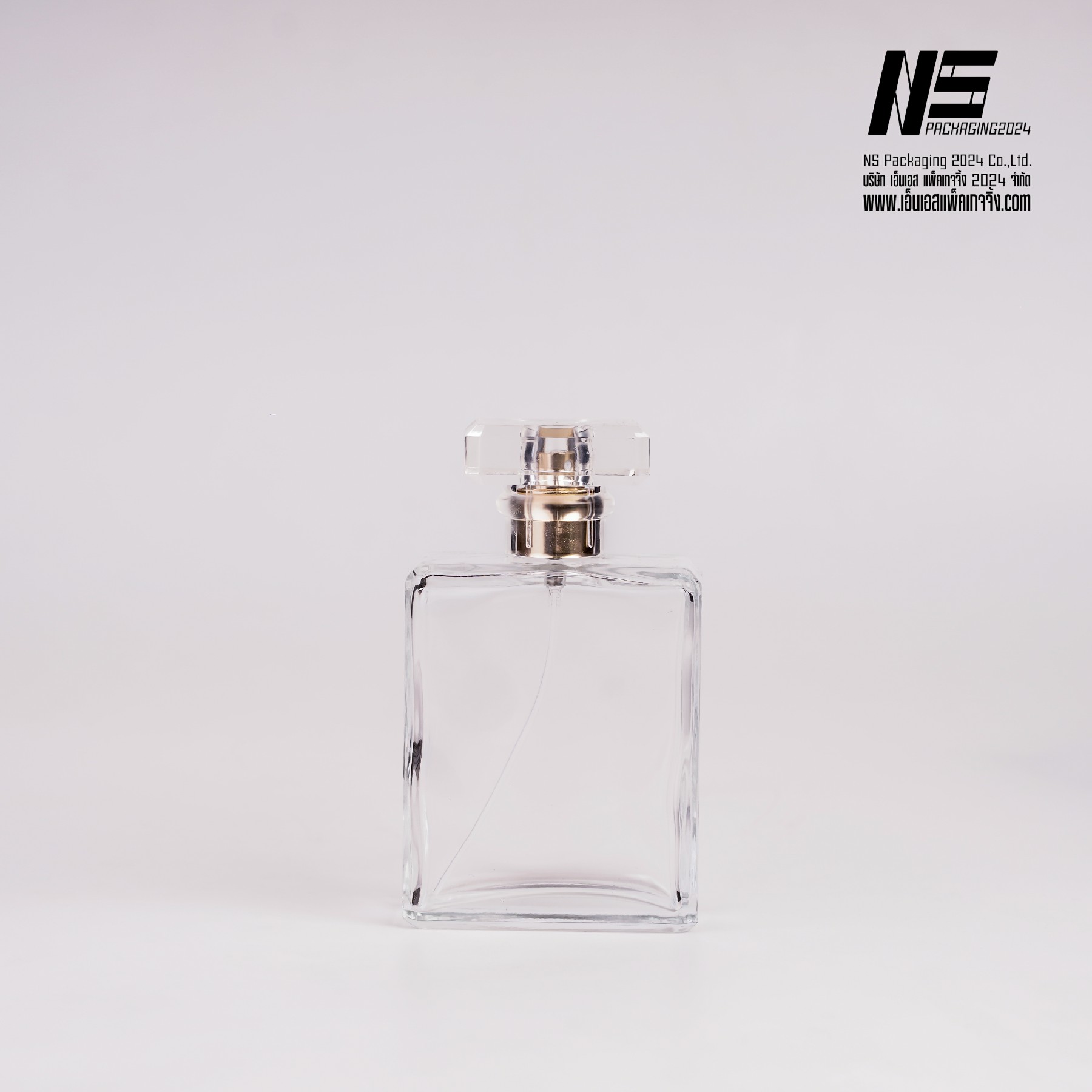 ขวดโคโค่ใส ฝาทอง 100ML (1ใบ)