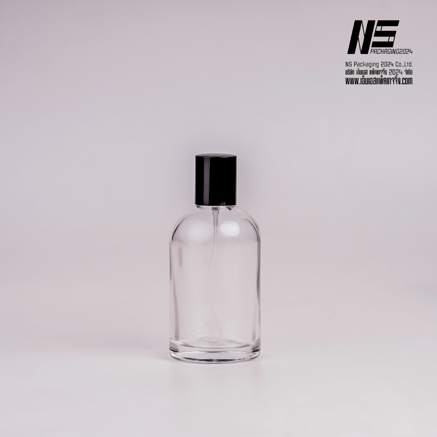 ขวดอัลฟ่าใส ฝาดำ 100ML. (1ใบ)