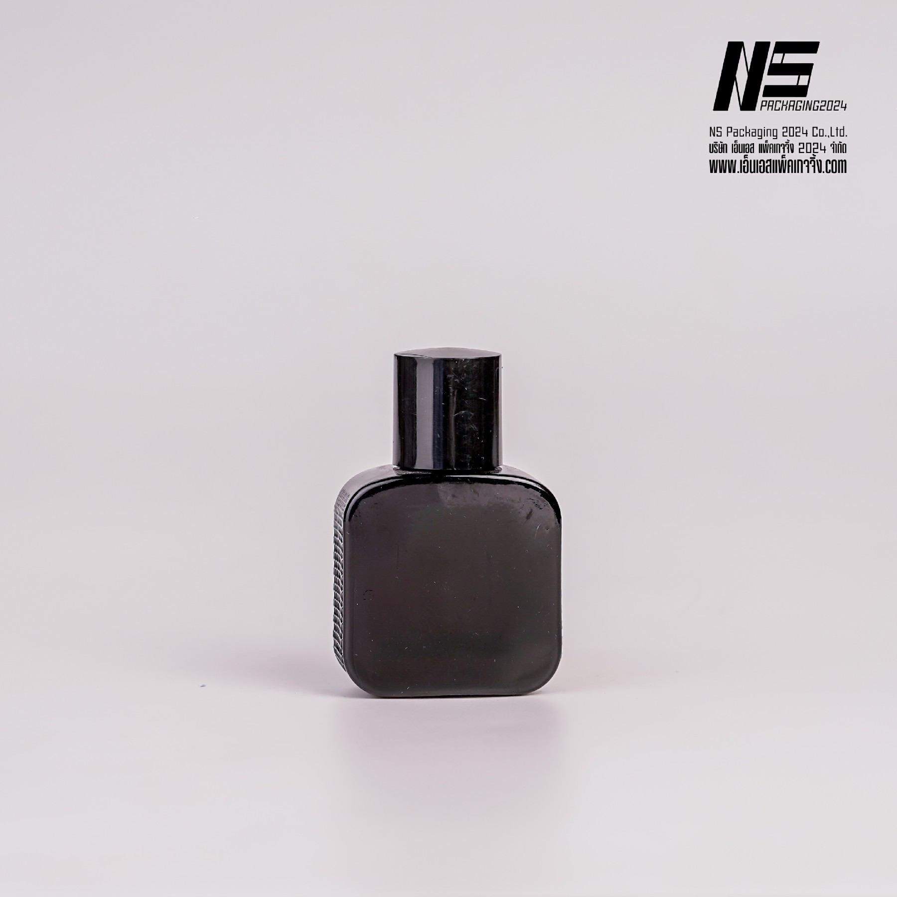 ขวดลาคอสดำ ฝาดำ 30ML. (1ใบ)