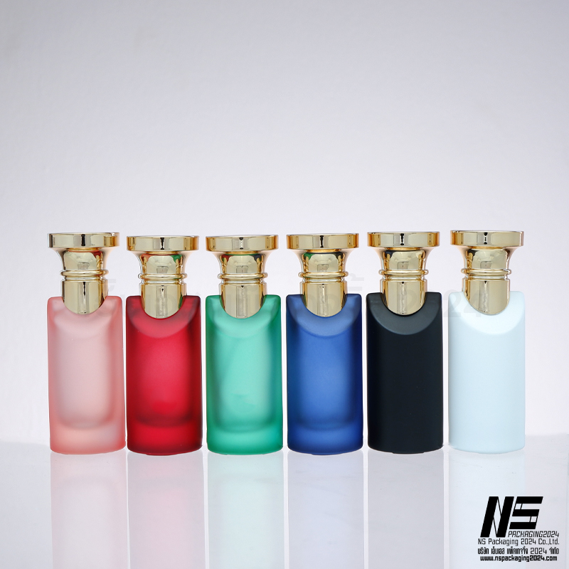 ขวดดีด้าคละสี ฝาทอง 30ML. (1ใบ)