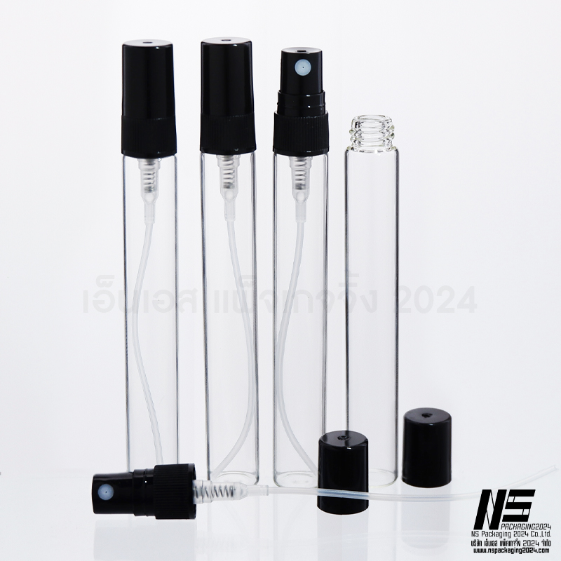 S12-D ขวดปากกาใส 10 ซีซี ฝาดำ (แพ็ค6) (คลิกที่รูปเพื่อดูราคาส่ง)