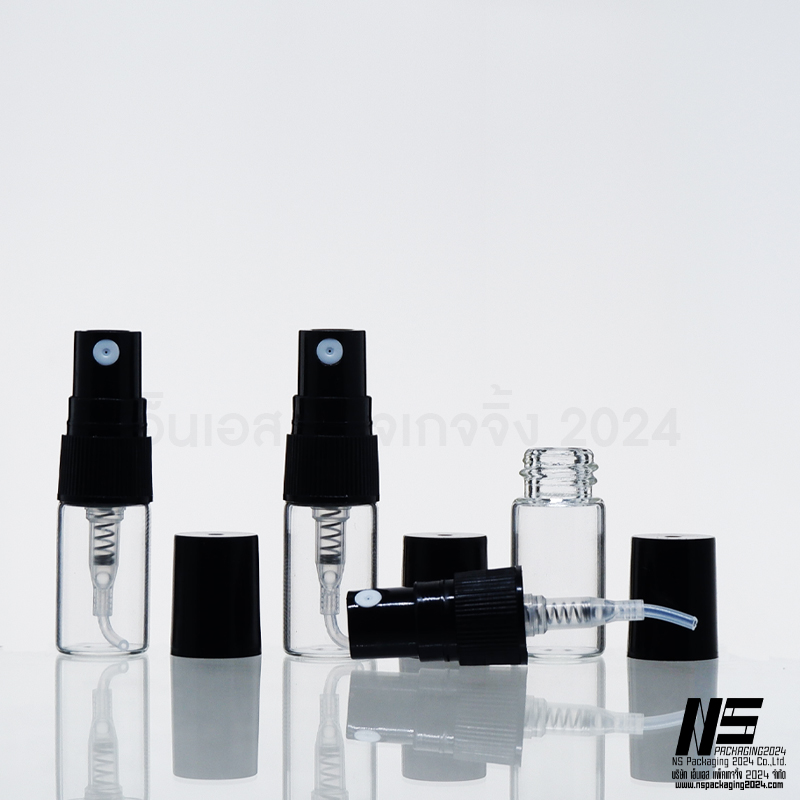 S15-D สเปรย์แก้ว2 ml ฝาดำ(โหล) (คลิกที่รูปเพื่อดูราคาส่ง)