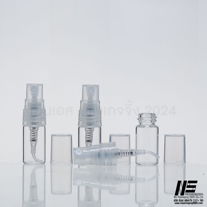 S15-C สเปรย์แก้ว2 ml ฝาใส(โหล)