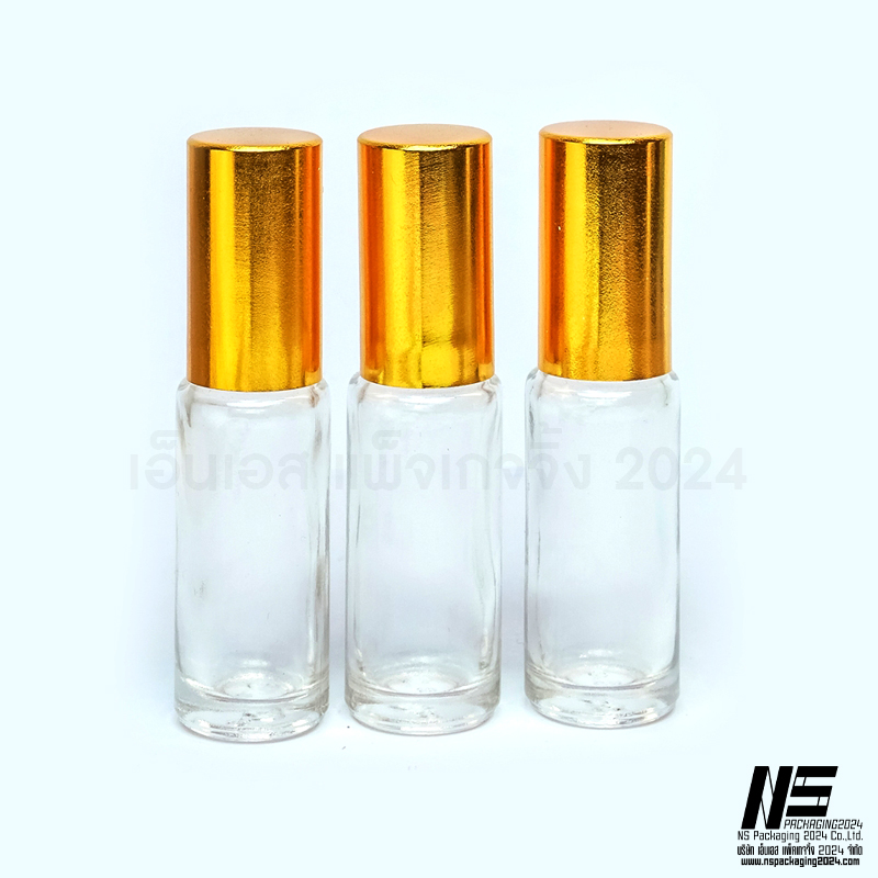 K04-G ลูกกลิ้งใส4 MLฝาทอง(ไม่ขีด) (คลิกที่รูปเพื่อดูราคาส่ง)