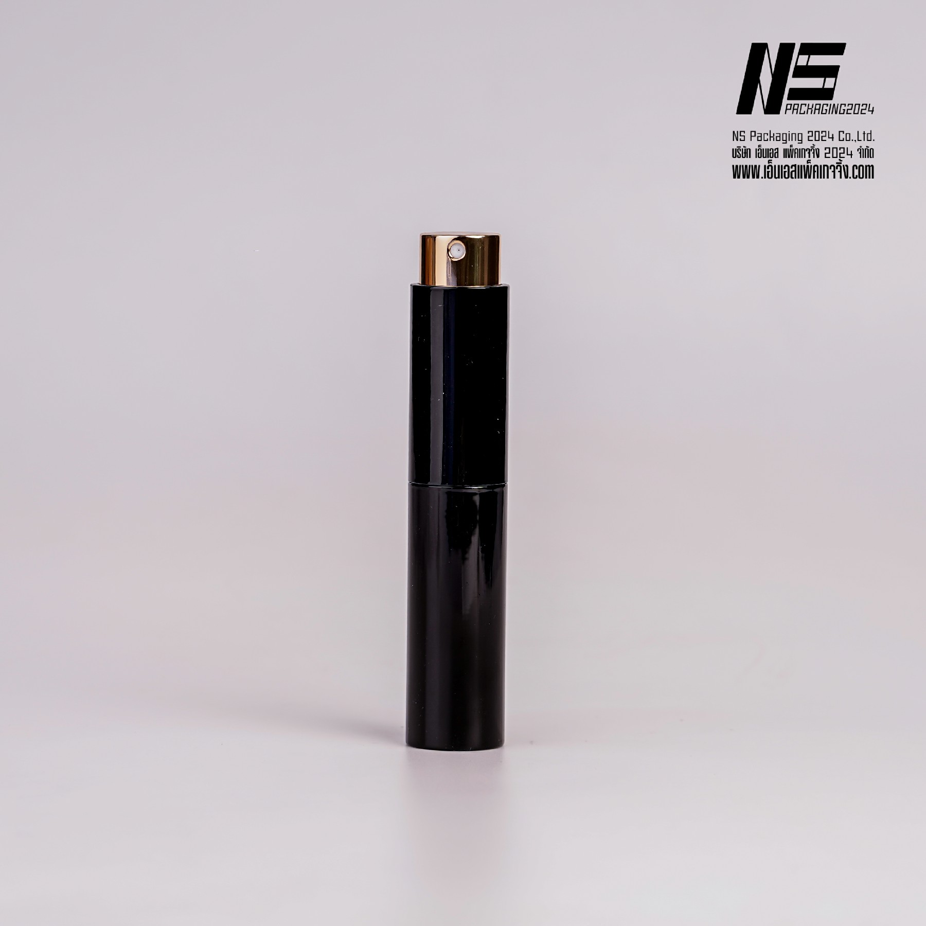 F270-DG ขวดลิปติกดำ ฝาทอง 10ml (คลิกที่รูปเพื่อดูราคาส่ง)