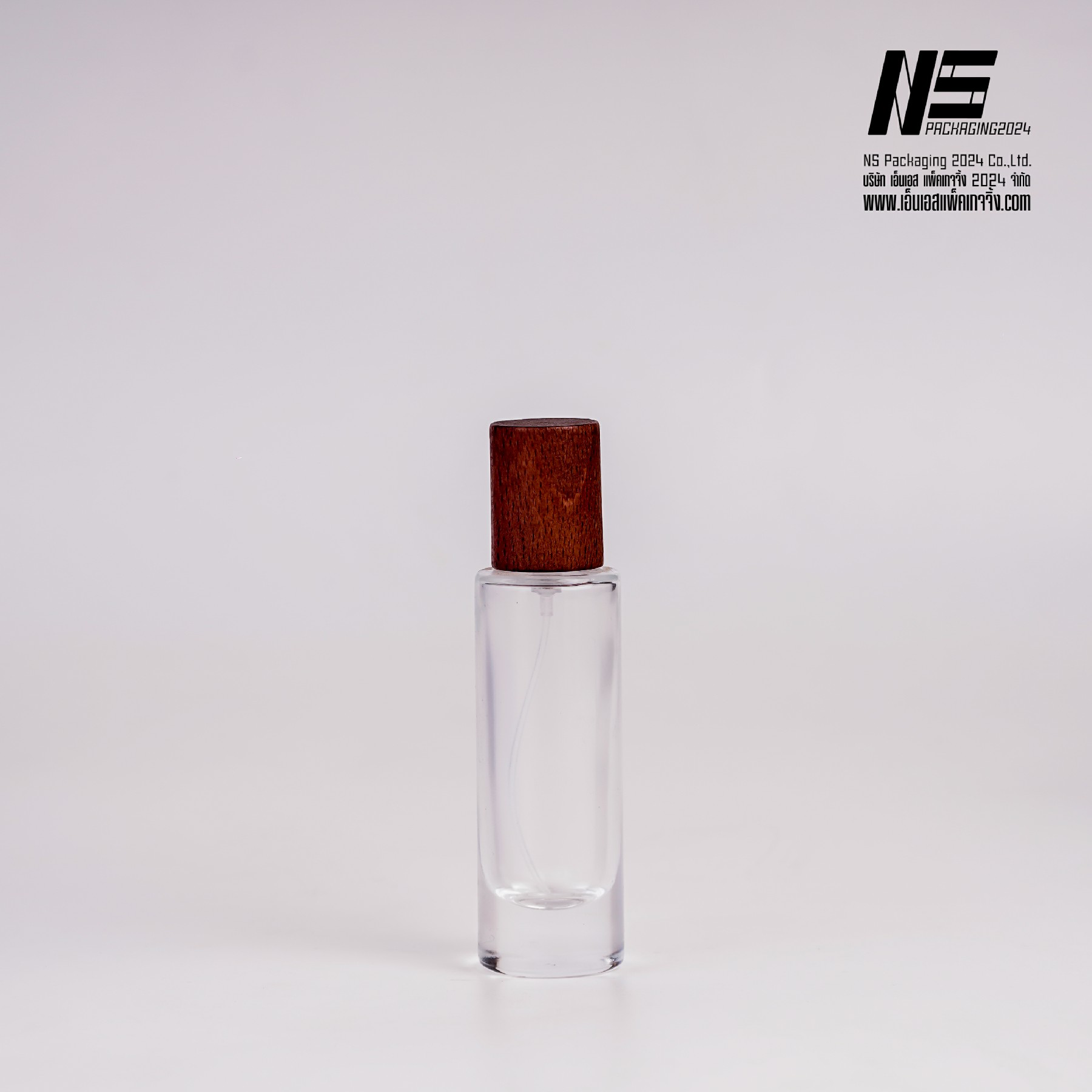 ขวดปินปิน ฝาไม้แดงเคลือบเงา 30ML. (1ใบ)