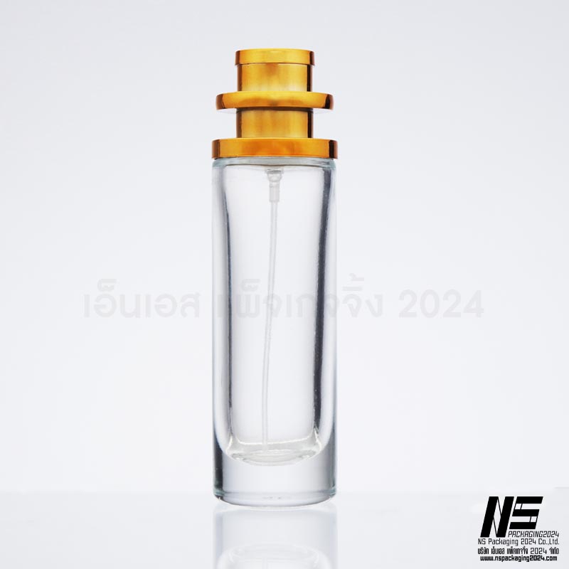 ขวด UFO ใส 30 ml ฝาทอง (120ใบ)