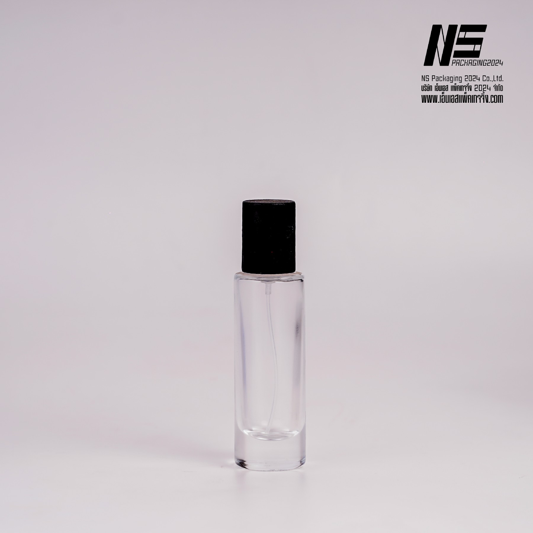ขวดปินปิน ฝาไม้ดำเคลือบเงา 30ML. (1ใบ)