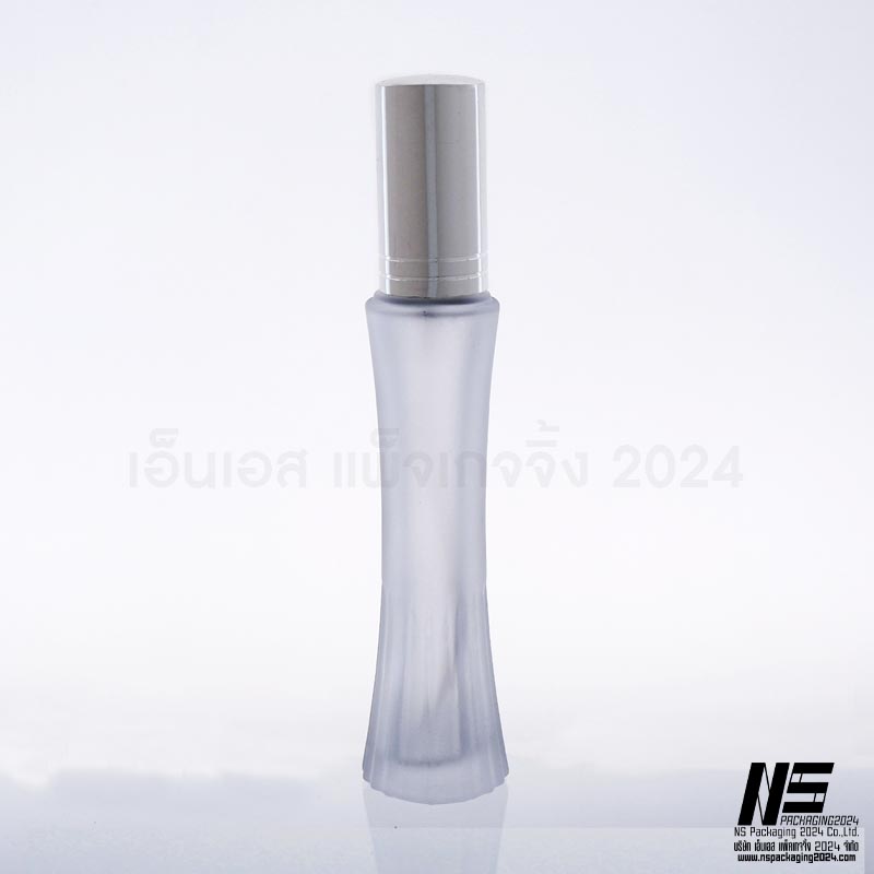 ขวดกระโปรงขุ่น ฝาเงิน 25ML. (1ใบ)
