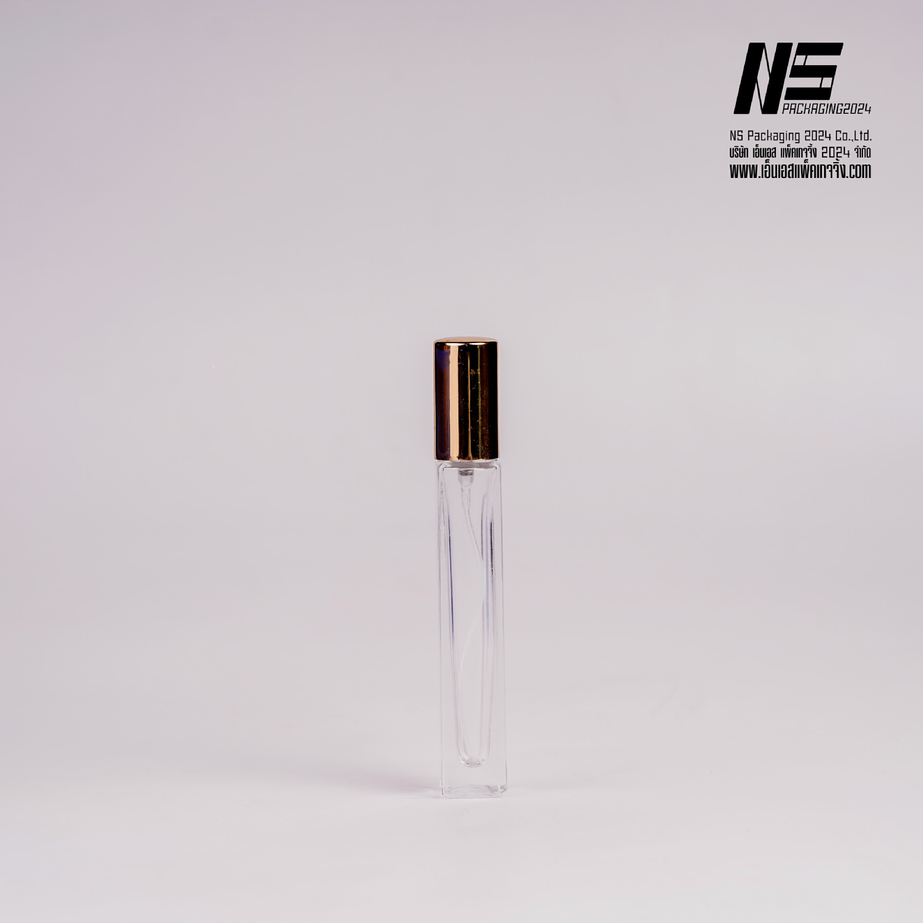ขวดลูซี่หลี่ยม ฝาทอง 10ML. (1ใบ)