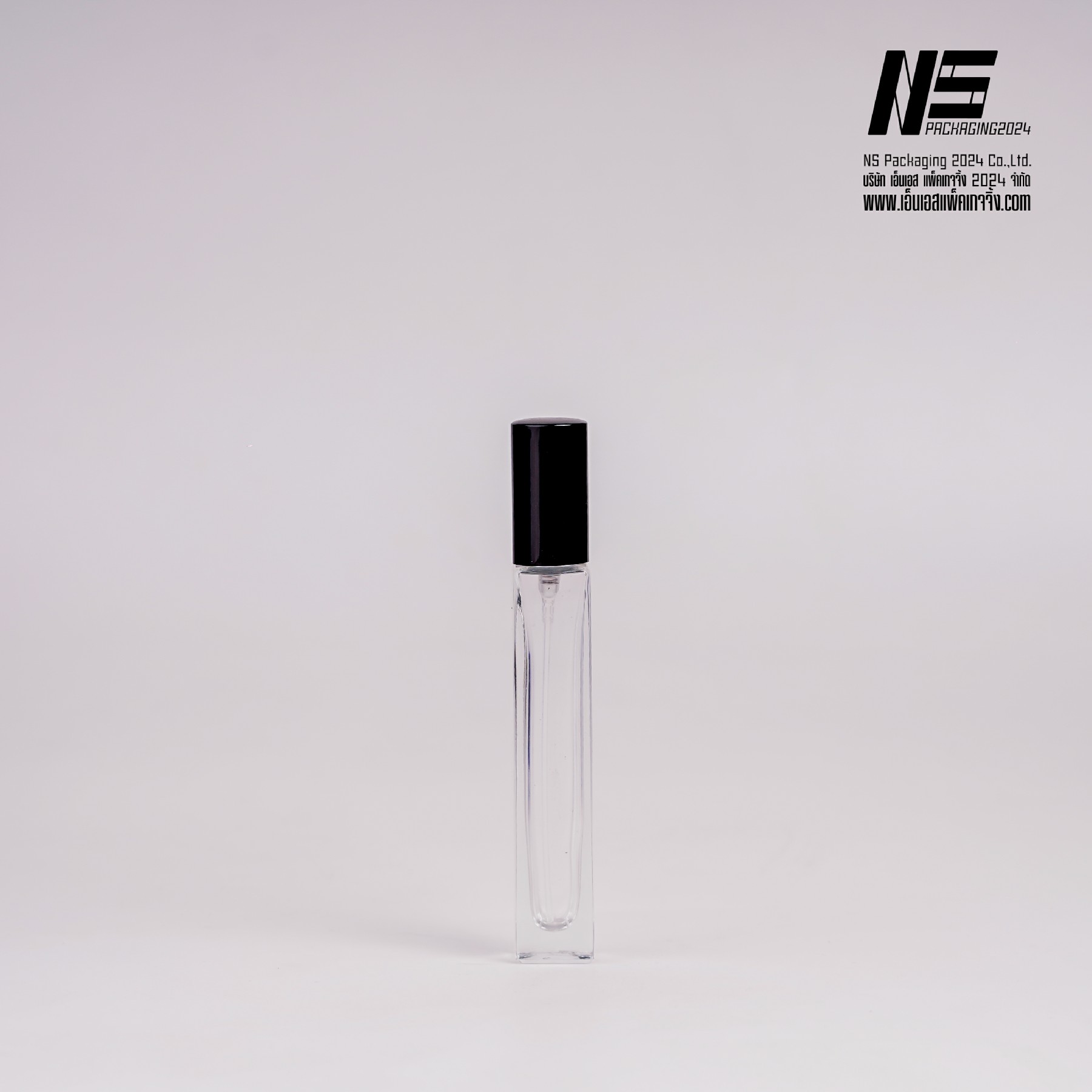 ขวดลูซี่เหลี่ยม ฝาดำ 10ML (1ใบ)