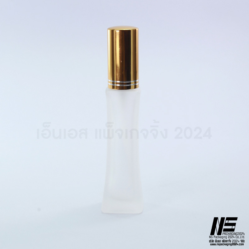 ขวดหอคอยขุ่น ฝามิเนียมทอง 30ML. (1ใบ)