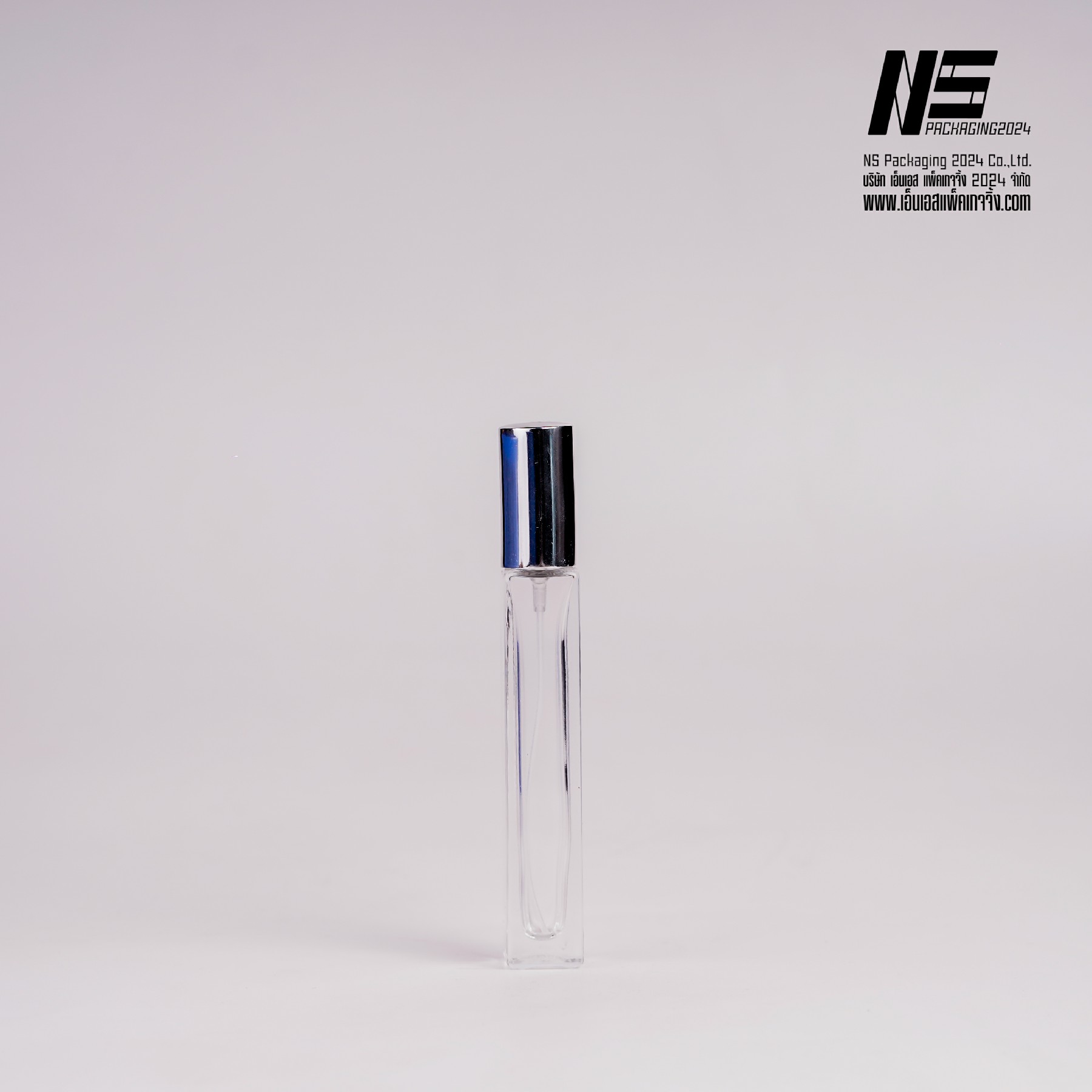 ขวดลูซี่เหลี่ยม ฝาเงิน 10ML (273ใบ)