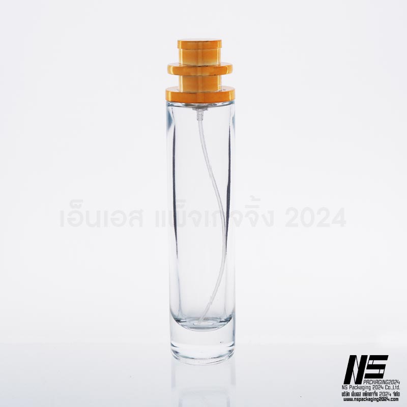 ขวดUFOใส ฝาทอง 50ML. (1ใบ)