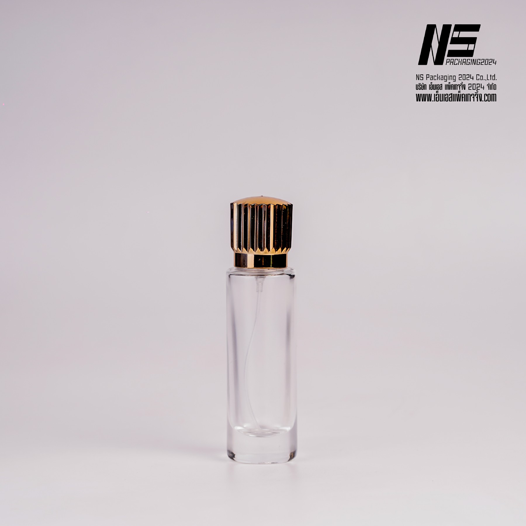 ขวดปาริณ ฝาทอง 30ML. (12ใบ)