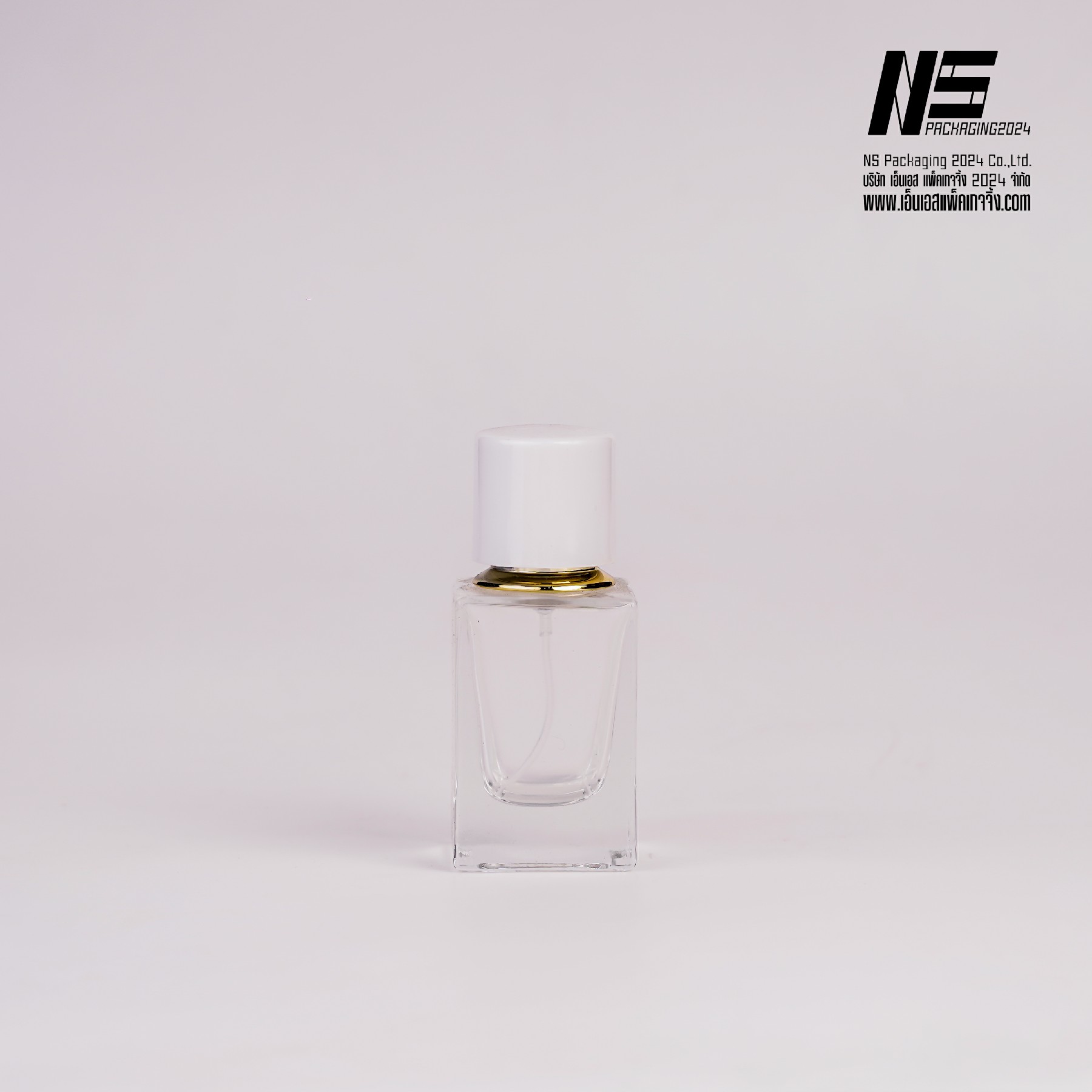 ขวดคูเออร์เหลี่ยม ฝาขาว 30ML. (1ใบ)